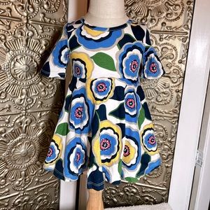 Old navy floral swing dress, 12-18 m